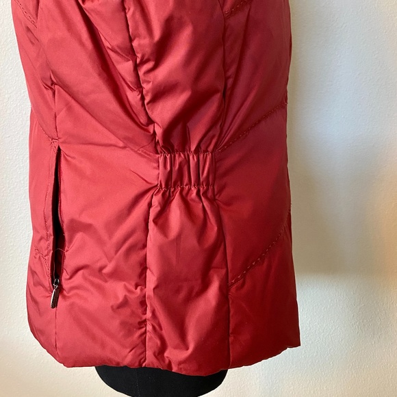 Eddie Bauer Goose Down Puffer Vest, PXS, Gently Used, Crimson Red - Picture 12 of 12